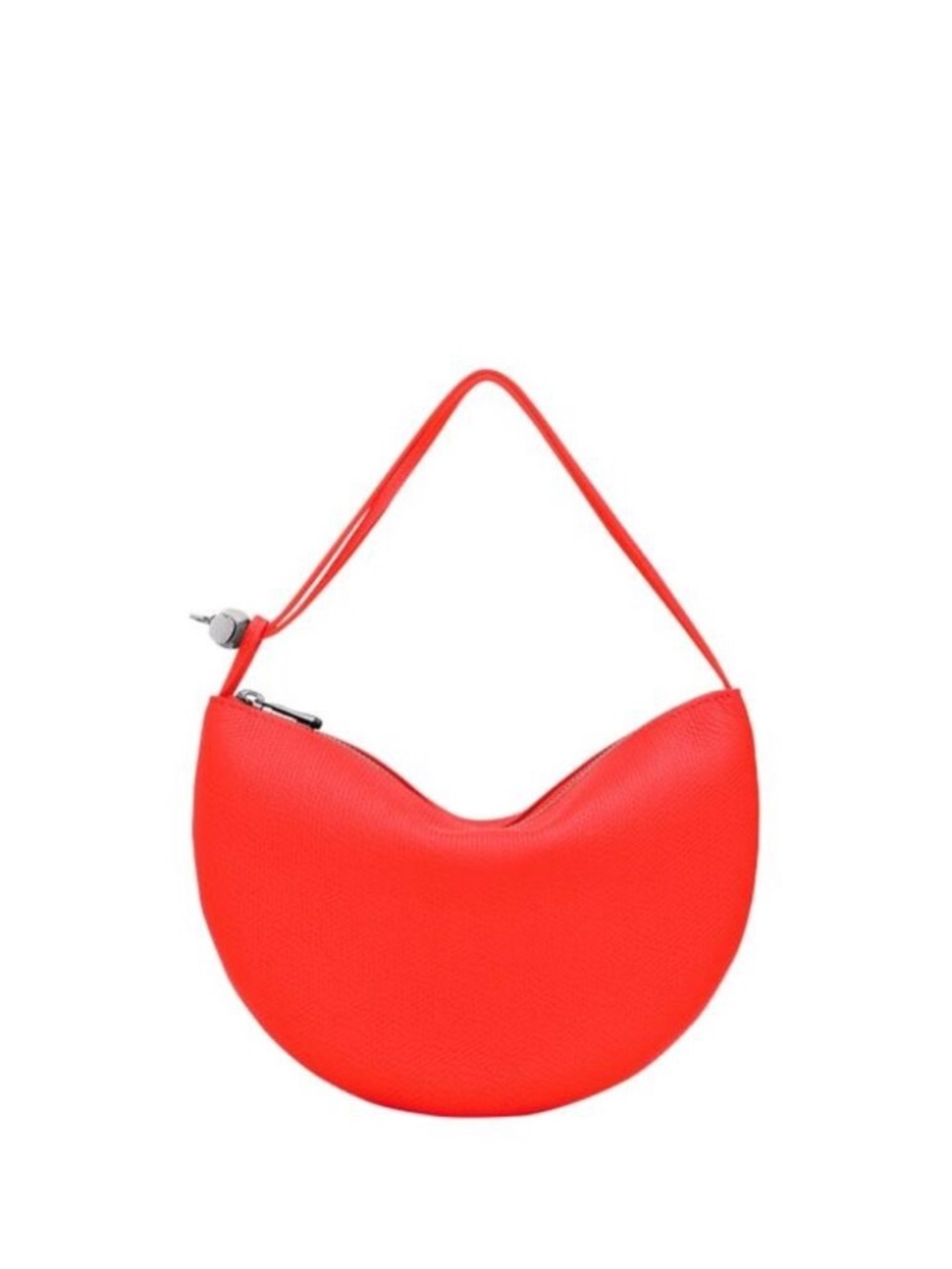 Longchamp Le Roseau Leather Wristlet Clutch bag in Red Vermilion New